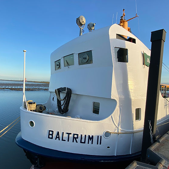 Reederei Baltrum erfasst Personalzeiten auf dem Schiff